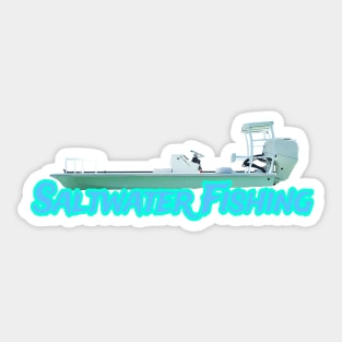 SALTWATER FISHING BOAT Sticker